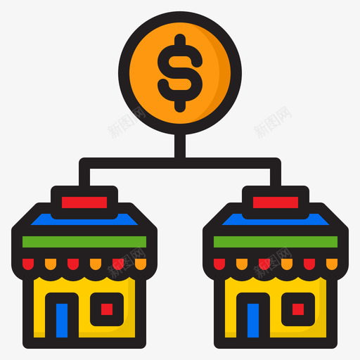 购物商店电子商务154线性颜色svg_新图网 https://ixintu.com 购物 商店 电子商务 线性 颜色