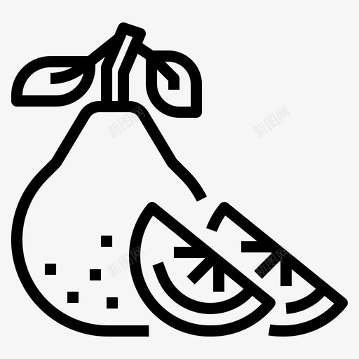 水果水果31轮廓svg_新图网 https://ixintu.com 水果 轮廓