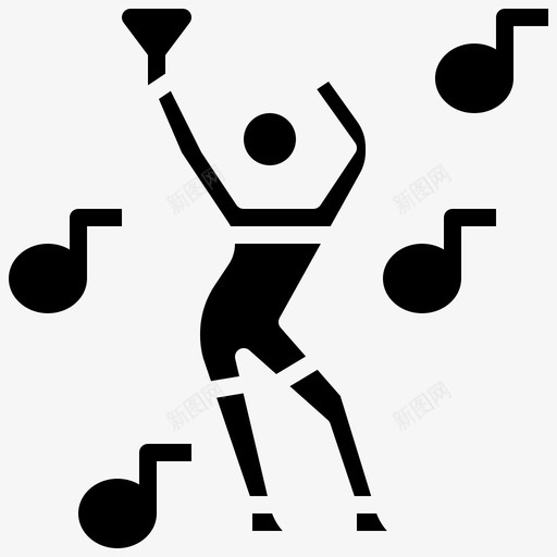 舞蹈edm4填充svg_新图网 https://ixintu.com 舞蹈 edm 填充