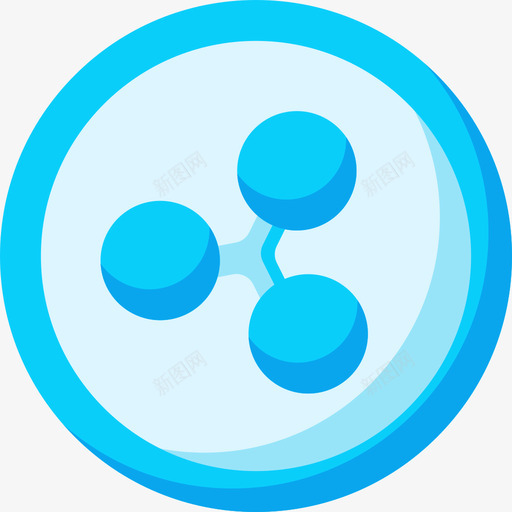 Ripple区块链57扁平svg_新图网 https://ixintu.com Ripple 区块 扁平