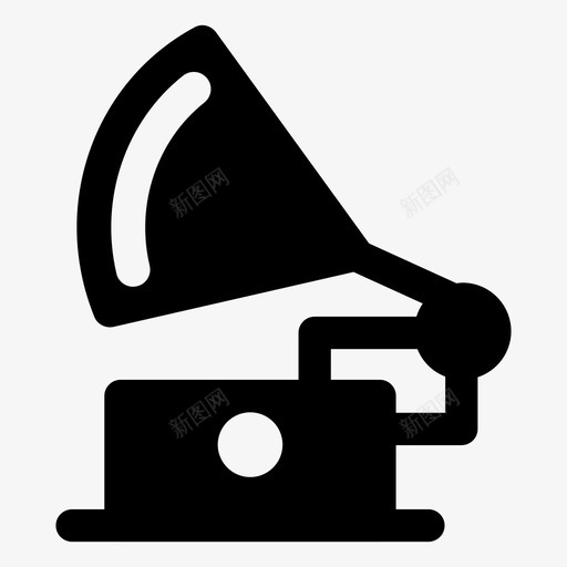 留声机音乐播放器古典音乐音乐光盘svg_新图网 https://ixintu.com 音乐 留声机 播放器 古典音乐 光盘 设备 复古 婚礼 字形 矢量 矢量图