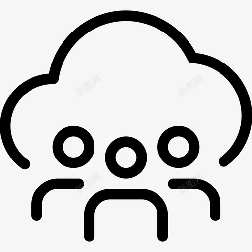 共享文件夹workofficeserver2线性svg_新图网 https://ixintu.com 共享 文件夹 work office server 线性