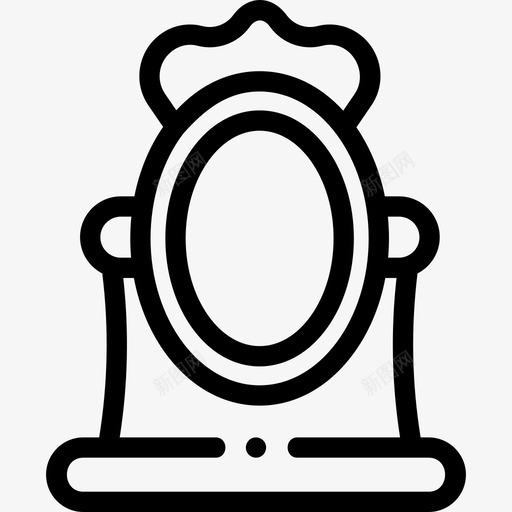 镜子家居装饰67线性svg_新图网 https://ixintu.com 镜子 家居装饰 线性