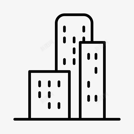 城市建筑物中央商务区svg_新图网 https://ixintu.com 建筑物 城市 中央商务区 摩天大楼 城镇