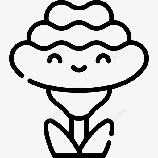 花自然花4线状svg_新图网 https://ixintu.com 自然 线状