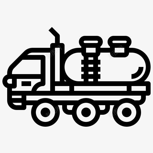 罐车工程机械8直线svg_新图网 https://ixintu.com 罐车 工程机械 直线