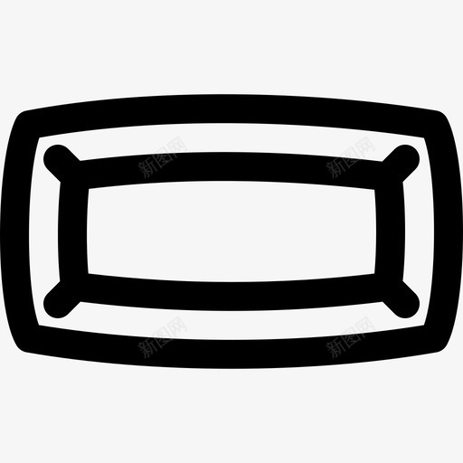 盘子餐具2线状svg_新图网 https://ixintu.com 盘子 餐具 线状