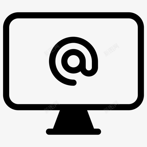 显示器电脑电子邮件svg_新图网 https://ixintu.com 电子邮件 显示器 电脑 信息 技术 固体