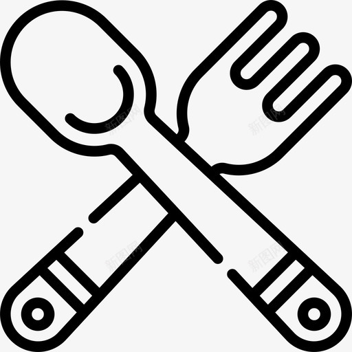 餐具塑料制品14线性svg_新图网 https://ixintu.com 餐具 塑料制品 线性