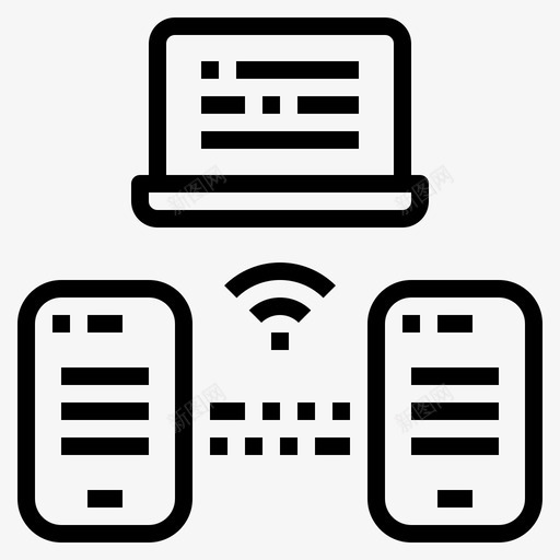 智能手机物联网78线性svg_新图网 https://ixintu.com 智能 手机 联网 线性