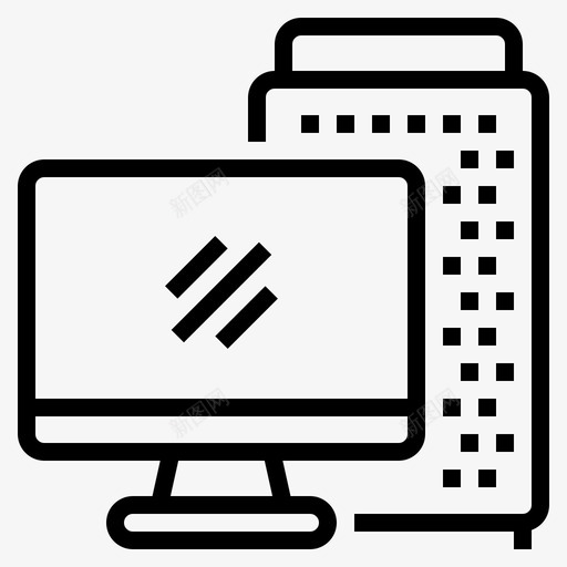 计算机桌面电子和设备5线性svg_新图网 https://ixintu.com 计算机 桌面 电子 设备 线性