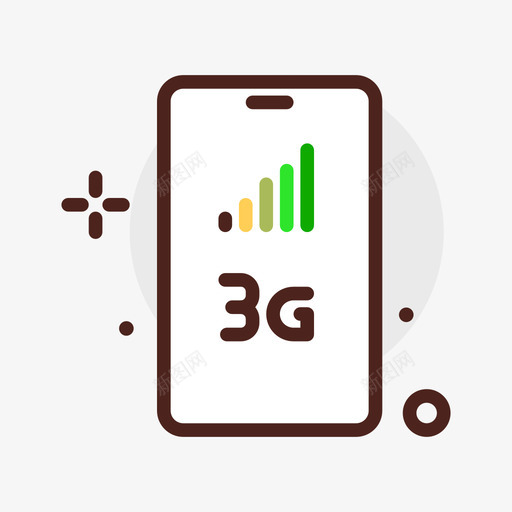 低信号5g2线性颜色svg_新图网 https://ixintu.com 信号 5g 线性 颜色