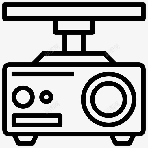 投影仪小工具43线性svg_新图网 https://ixintu.com 投影仪 小工 工具 线性