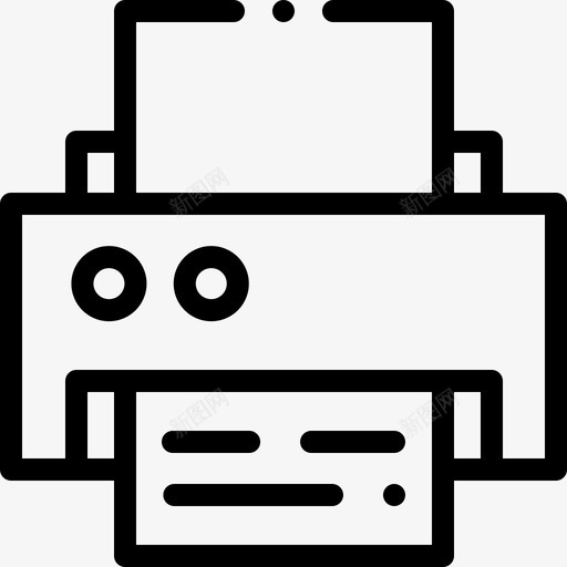 打印机文案60线性svg_新图网 https://ixintu.com 打印机 文案 线性