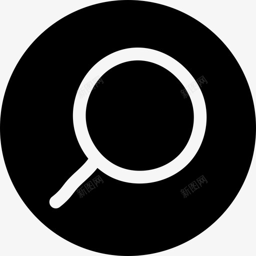 放大镜查找搜索svg_新图网 https://ixintu.com 放大镜 用户界面 查找 搜索 涂鸦 徽章