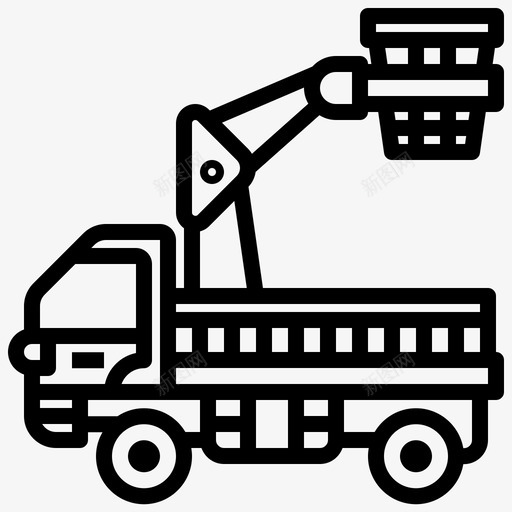 重型车辆工程机械8直线型svg_新图网 https://ixintu.com 重型 车辆 工程机械 直线 线型
