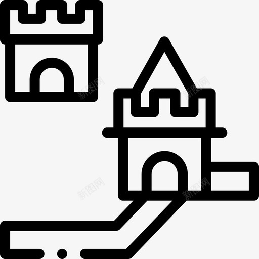 中国长城古迹23座直线形svg_新图网 https://ixintu.com 中国 长城 古迹 23座 直线 线形