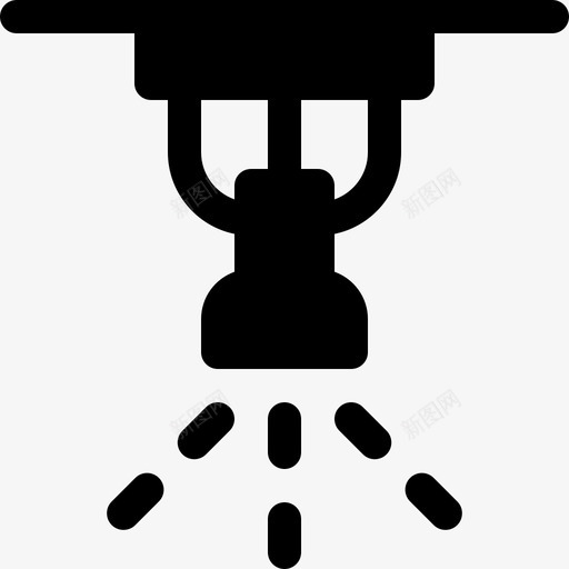 烟雾探测器水管工47填充svg_新图网 https://ixintu.com 烟雾 探测器 水管 管工 填充