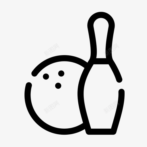 保龄球游戏打球svg_新图网 https://ixintu.com 保龄球 体育 游戏 打球 锦标赛