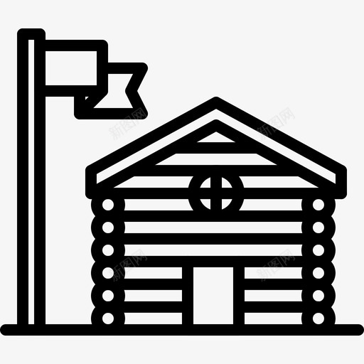 小屋室外18直线svg_新图网 https://ixintu.com 小屋 室外 直线