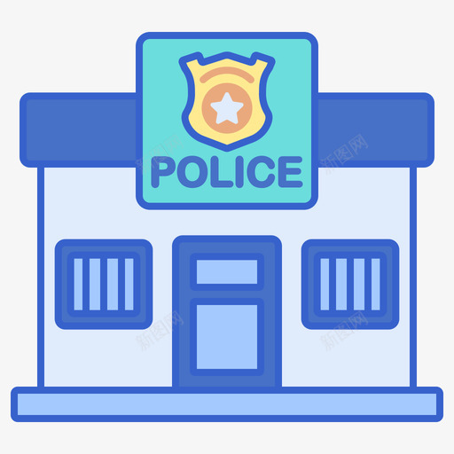 警察局警察47线纹颜色svg_新图网 https://ixintu.com 警察局 警察 线纹 颜色