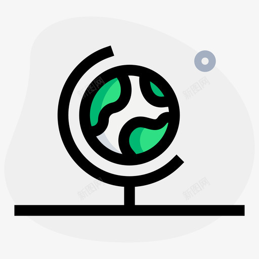 地球仪办公公司1圆形svg_新图网 https://ixintu.com 地球仪 办公 公司 圆形
