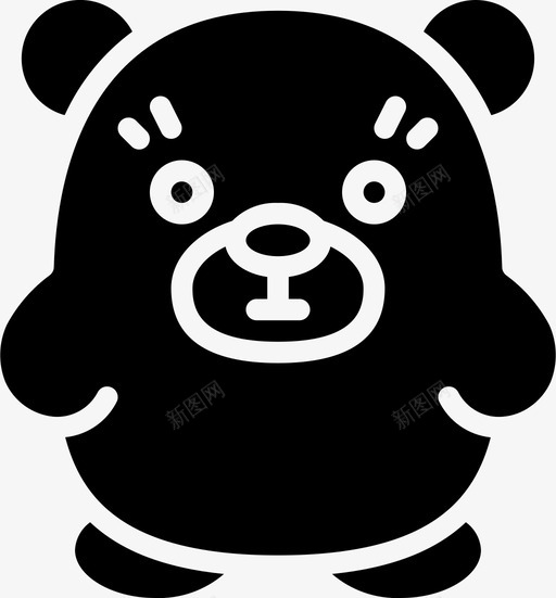北极熊冬季时间3填充svg_新图网 https://ixintu.com 北极熊 冬季 时间 填充