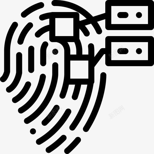 指纹法律和司法44直线svg_新图网 https://ixintu.com 指纹 法律 司法 直线