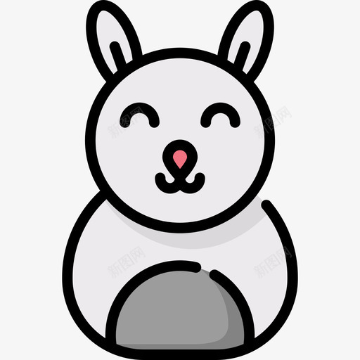 兔子北极29线形颜色svg_新图网 https://ixintu.com 兔子 北极 线形 颜色