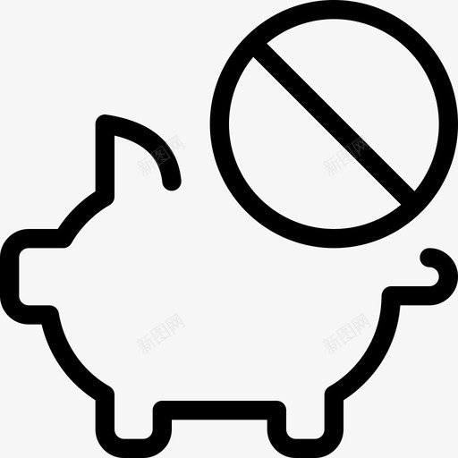 禁用冠状病毒128线状svg_新图网 https://ixintu.com 禁用 冠状 病毒 线状