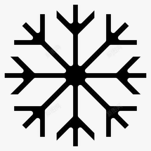 雪花圣诞314填充svg_新图网 https://ixintu.com 雪花 圣诞 填充