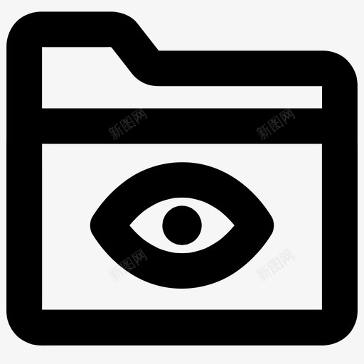 文件夹监视眼睛文件svg_新图网 https://ixintu.com 文件夹 监视 眼睛 文件 查看