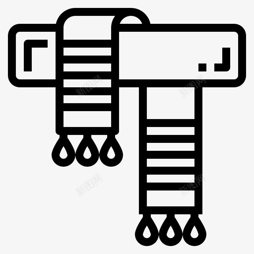 围巾冬季122直纹svg_新图网 https://ixintu.com 围巾 冬季 直纹