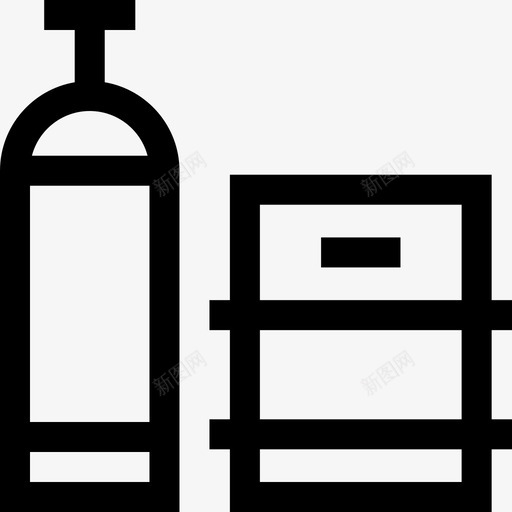 桶装啤酒62线性svg_新图网 https://ixintu.com 桶装 啤酒 线性