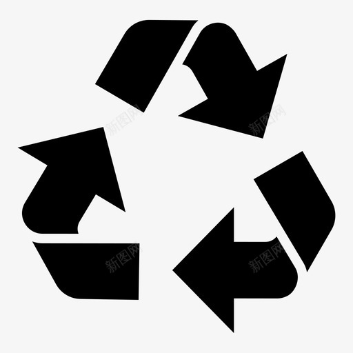 回收转换再利用svg_新图网 https://ixintu.com 回收 转换 再利用 废物处理 绿色 能源 图标