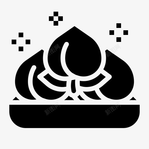 桃子农历新年50实心svg_新图网 https://ixintu.com 桃子 农历 新年 实心