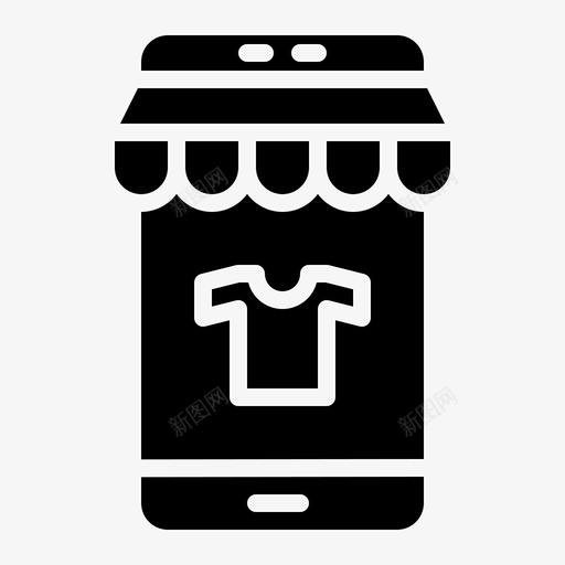 移动商店电子商务151填充svg_新图网 https://ixintu.com 移动 商店 电子商务 填充