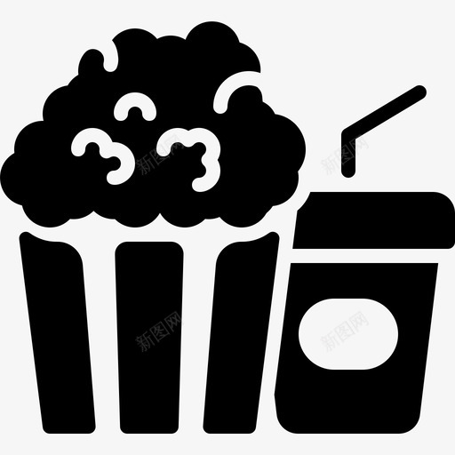 爆米花嘉年华53填充svg_新图网 https://ixintu.com 爆米花 嘉年华 填充