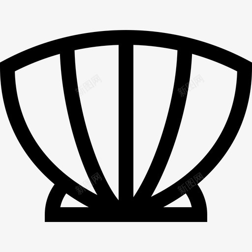 蛤蜊食物和饮料过敏线性svg_新图网 https://ixintu.com 蛤蜊 食物 饮料 过敏 线性