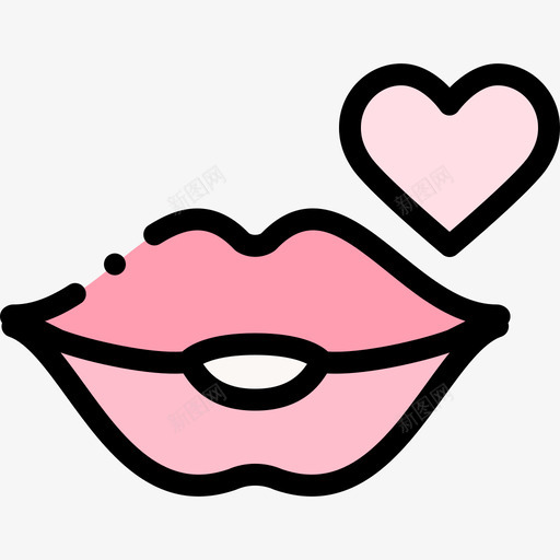吻婚礼237线性颜色svg_新图网 https://ixintu.com 婚礼 线性 颜色