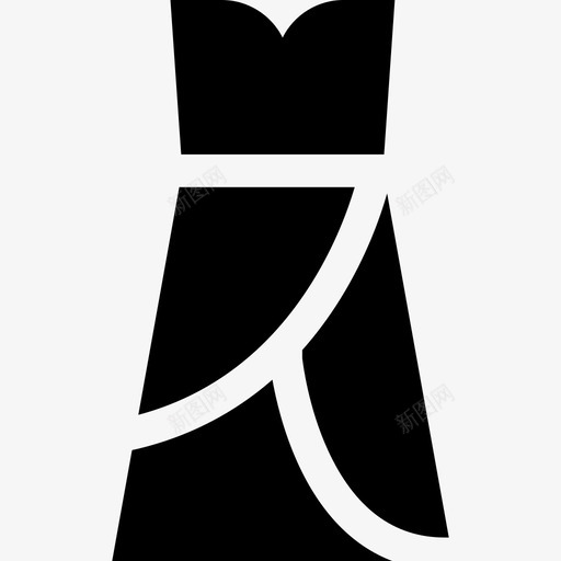 连衣裙时尚40填充svg_新图网 https://ixintu.com 连衣裙 时尚 填充