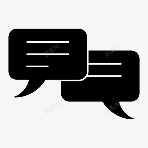 沟通业务联系svg_新图网 https://ixintu.com 合作伙伴 沟通 业务 联系 演讲 泡泡