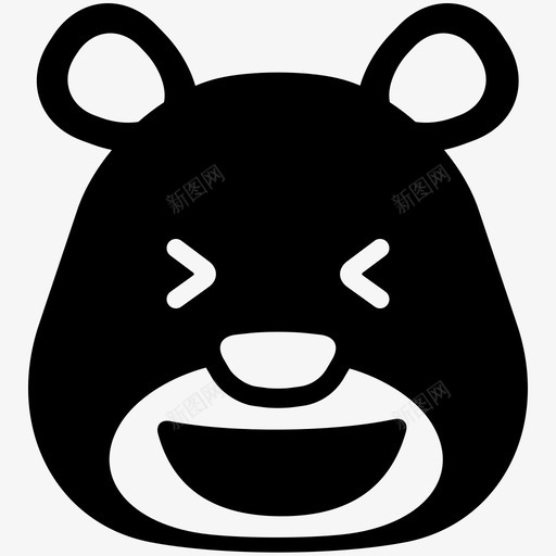 lolbearemojisvg_新图网 https://ixintu.com lol bear emoji face iphone 表情 符号 贴纸