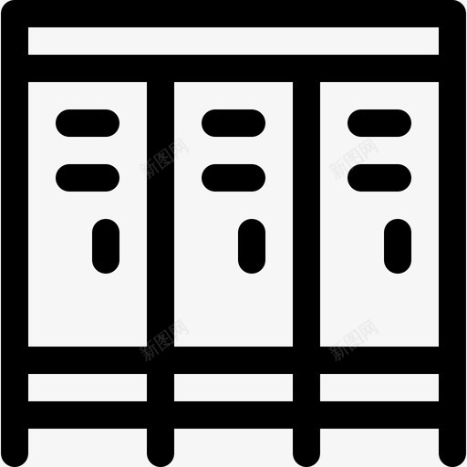 储物柜健身125线性svg_新图网 https://ixintu.com 储物柜 健身 线性
