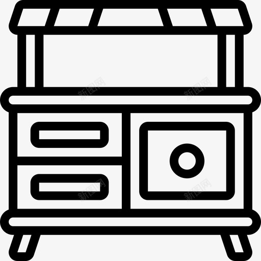 炉子古董4线性svg_新图网 https://ixintu.com 炉子 古董 线性