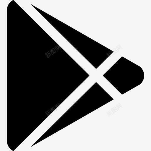 Google Play logosvg_新图网 https://ixintu.com Google Play logo