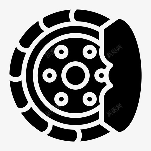 盘式制动器赛车2实心svg_新图网 https://ixintu.com 盘式 制动器 赛车 实心