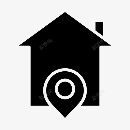 地点家地图svg_新图网 https://ixintu.com 地点 地图 财产 房地产