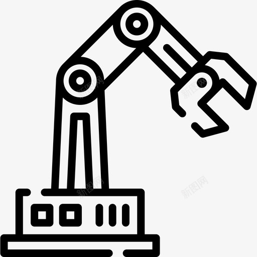 机械臂工业过程40线性svg_新图网 https://ixintu.com 机械 工业 过程 线性