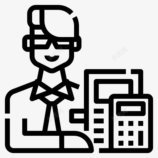 会计职业化身2直系svg_新图网 https://ixintu.com 会计 职业 职业化 化身 直系
